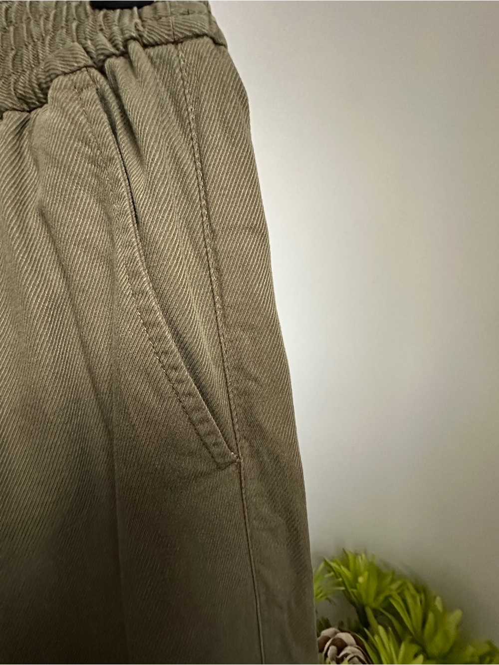 Madewell olive 🫒 wide-leg flowy pants - Picture 5 of 15